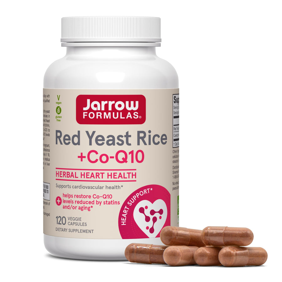 Jarrow Formulas Red Yeast Rice With CoQ10, 1200 mg, 120 Count