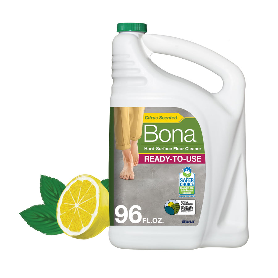 Bona Multi-Surface Floor Cleaner Refill, Lemon Mint, 96 fl oz