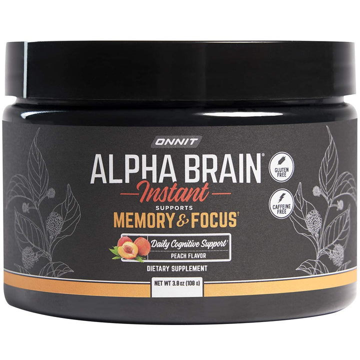 ONNIT Alpha Brain Instant, Natural Peach