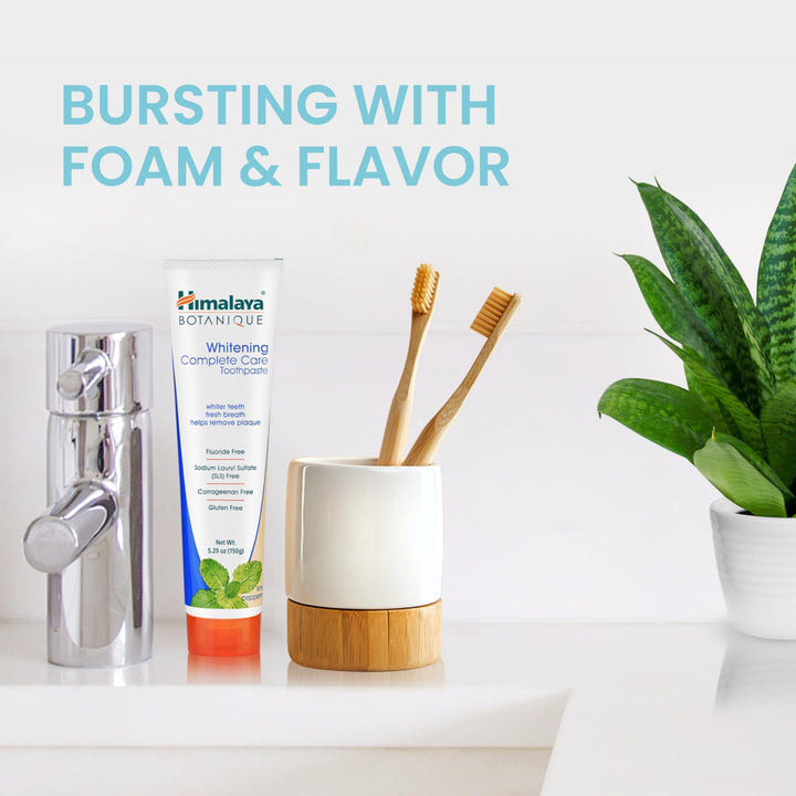 Himalaya Botanique Complete Care Whitening Toothpaste, Simply Peppermint, 5.29 oz