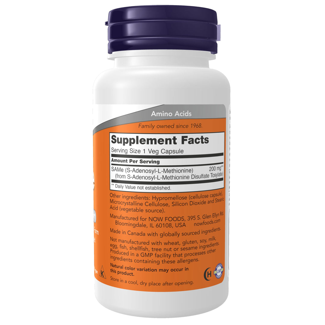 NOW SAMe 200 mg, 60 Count