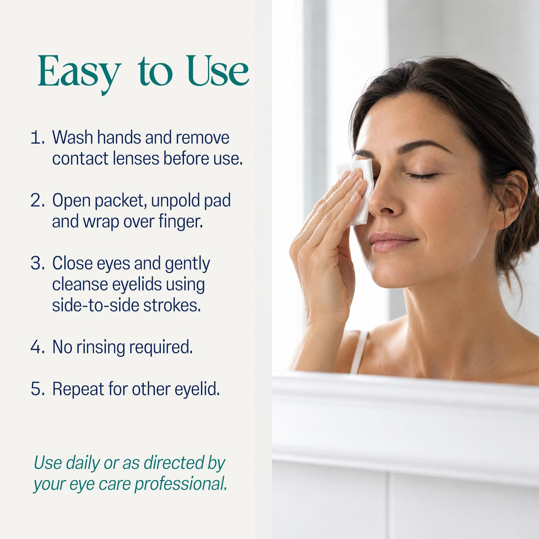 OCuSOFT Lid Scrub Allergy Eyelid Cleanser, 30 Count