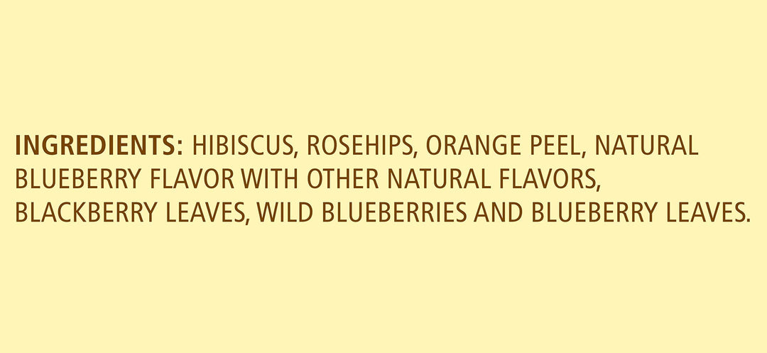 Celestial Seasonings True Blueberry Herbal Tea, 20 Count, 1.6 oz