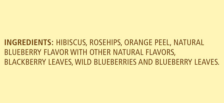 Celestial Seasonings True Blueberry Herbal Tea, 20 Count, 1.6 oz