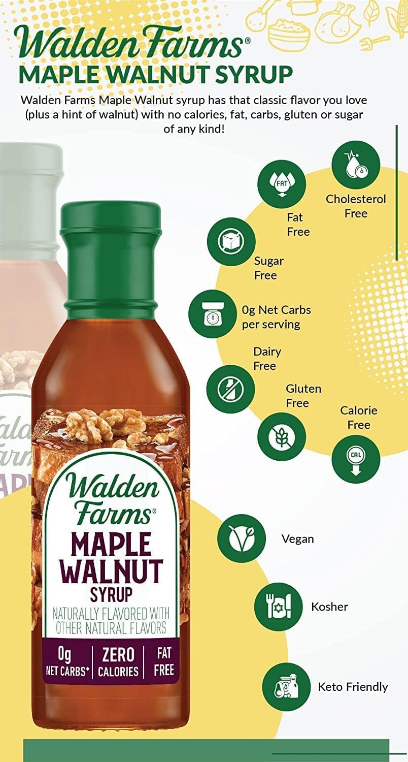 Walden Farms Maple Walnut Syrup, 12 fl oz