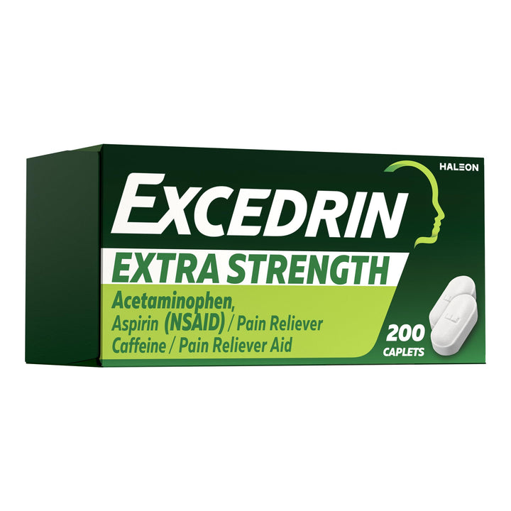 Excedrin Extra Strength Pain Relief Caplets, 200 Count