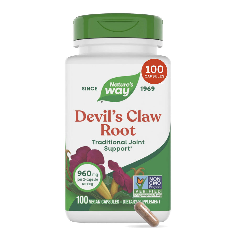 Nature's Way Devil's Claw Secondary Root, 480 mg, 100 Count