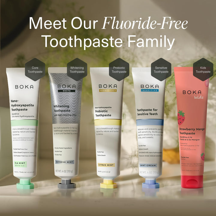 Boka Toothpaste, Fluoride Free, Nano Hydroxyapatite