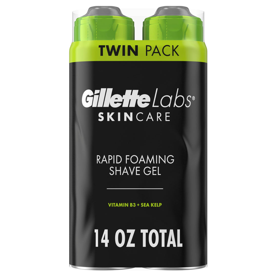 Gillette Labs Rapid Foaming Shaving Gel, 7 oz, Pack of 2
