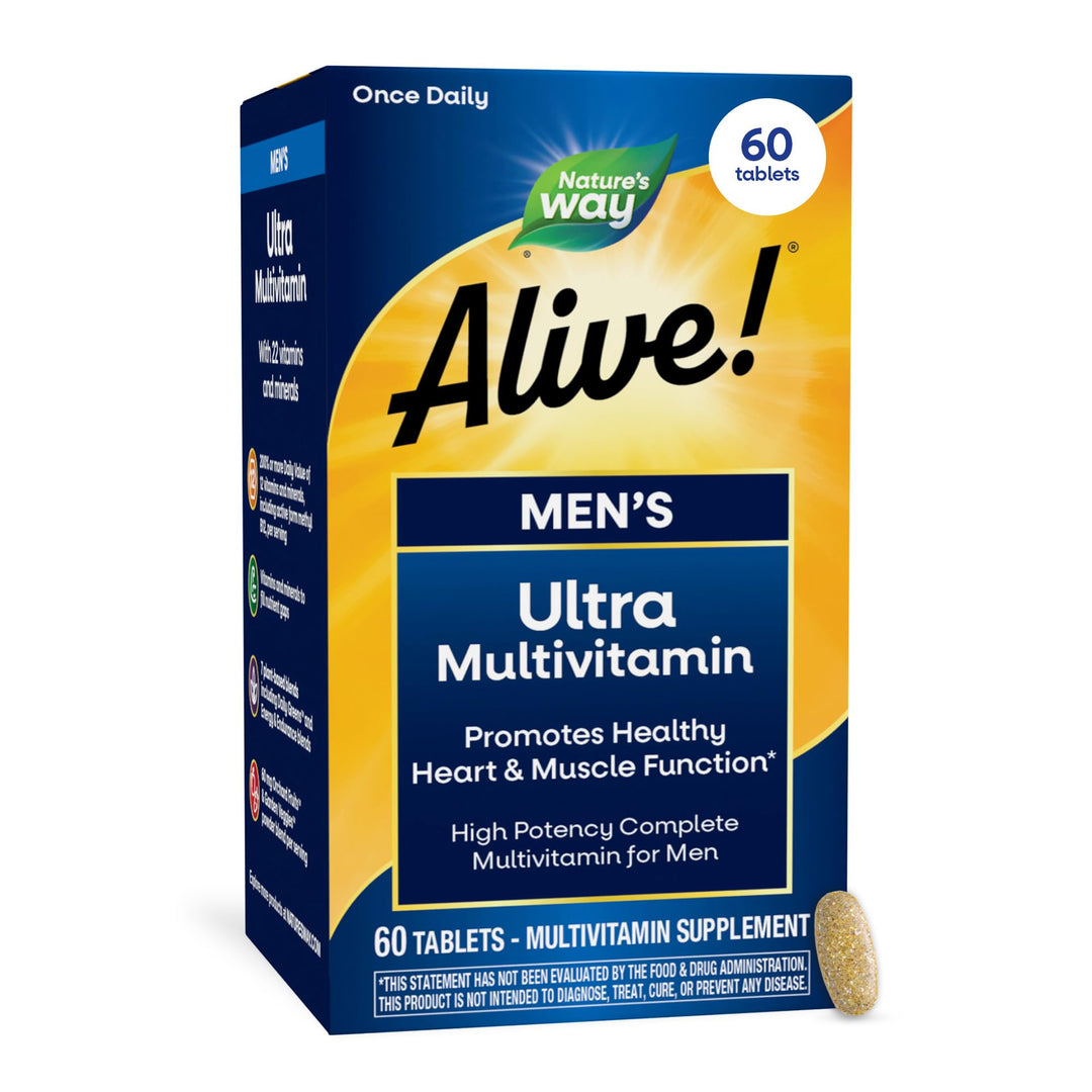 Nature's Way Alive Men's Ultra Potency Complete Multivitamin, 60 Count