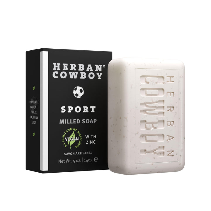 Herban Cowboy Bar Soap, Sport, 5 oz