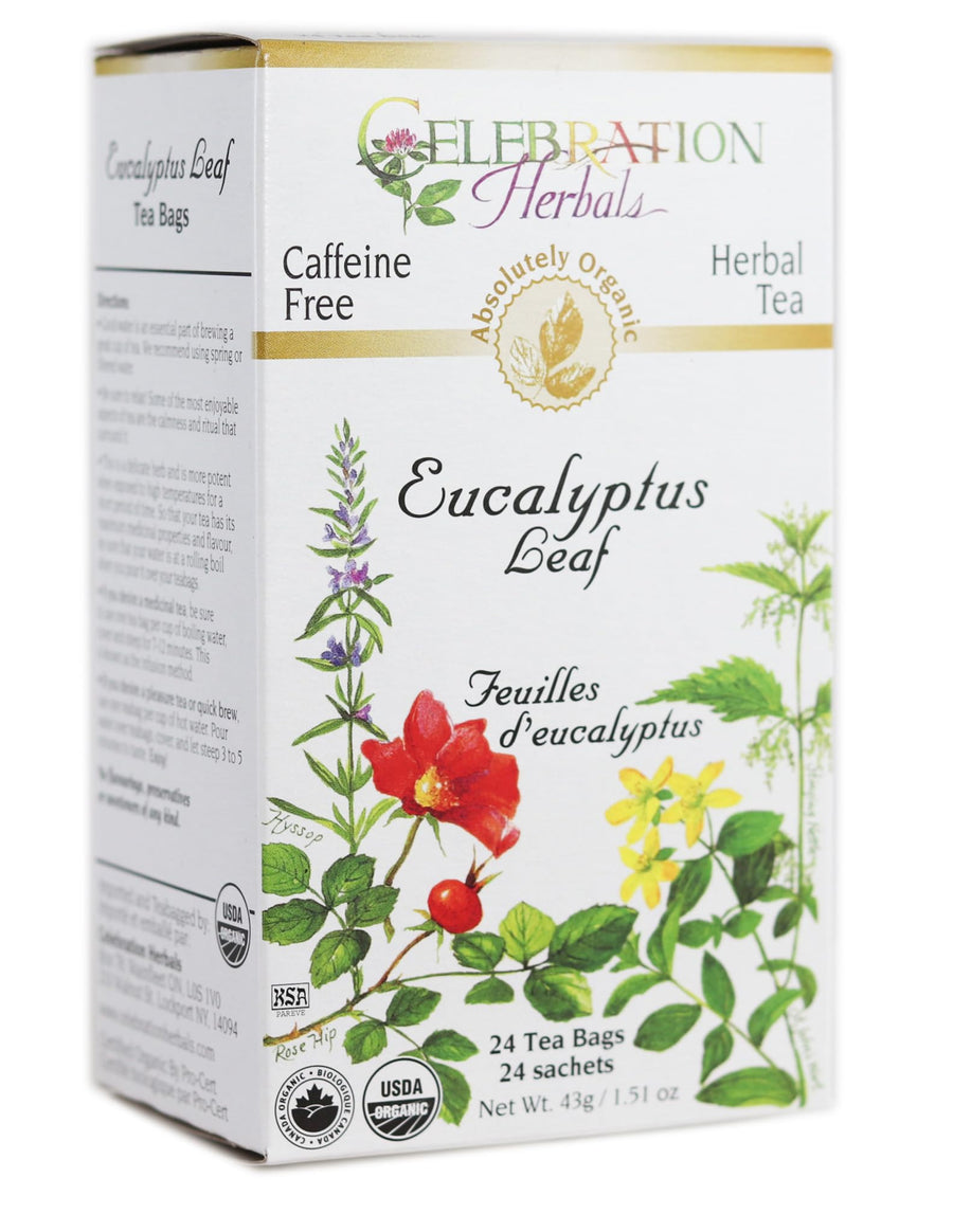 Celebration Herbals Eucalyptus Leaf Organic, 24 Count, 0.02 lb
