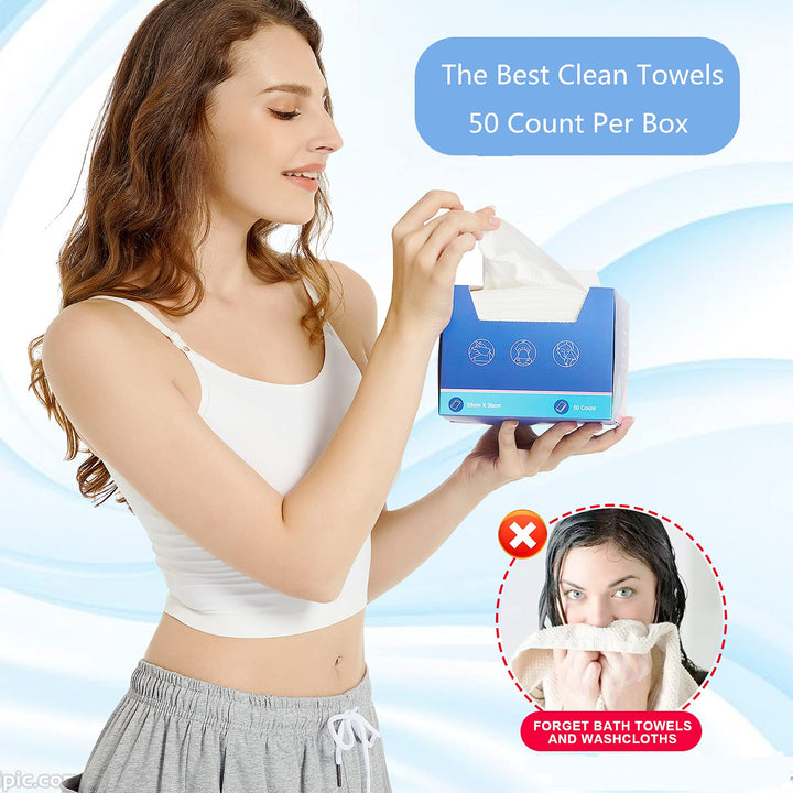 Atitifope Face Towels, 100 Count, Pack of 2