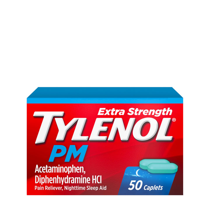 Tylenol PM Extra Strength Caplets, 500 mg, 50 Count