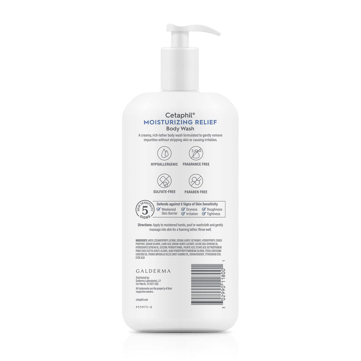 Cetaphil Moisturizing Relief Therapeutic Body Wash, 20 fl oz