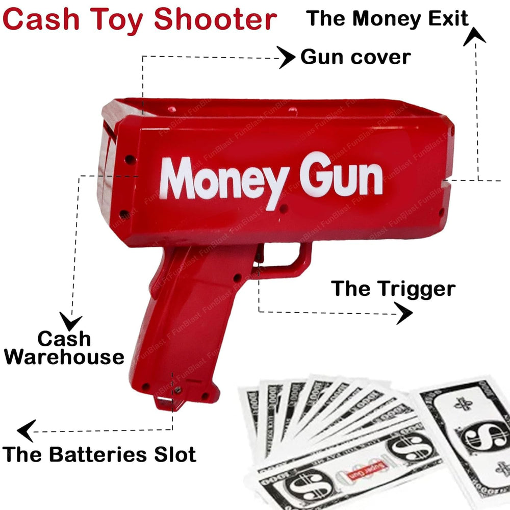 SF-SCODE Money Gun Cash Toy, Cash Cannon