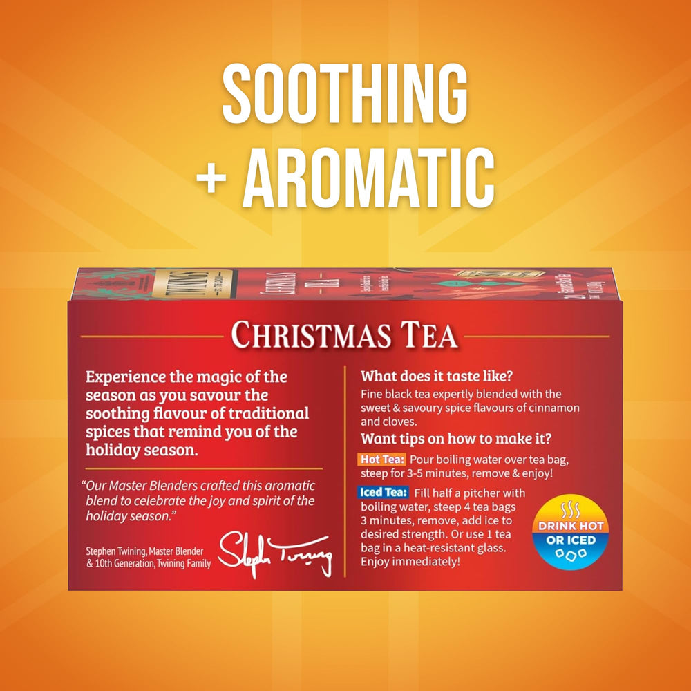 Twinings Christmas Black Tea Bags, 20 Count