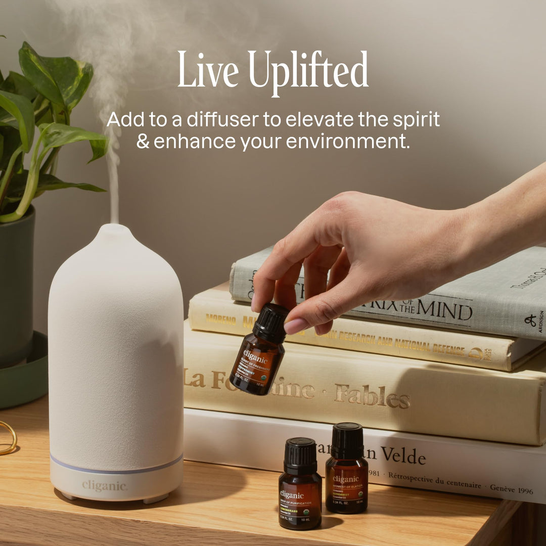 Cliganic Organic Black Pepper Essential Oil, 100% Pure, 1 fl oz