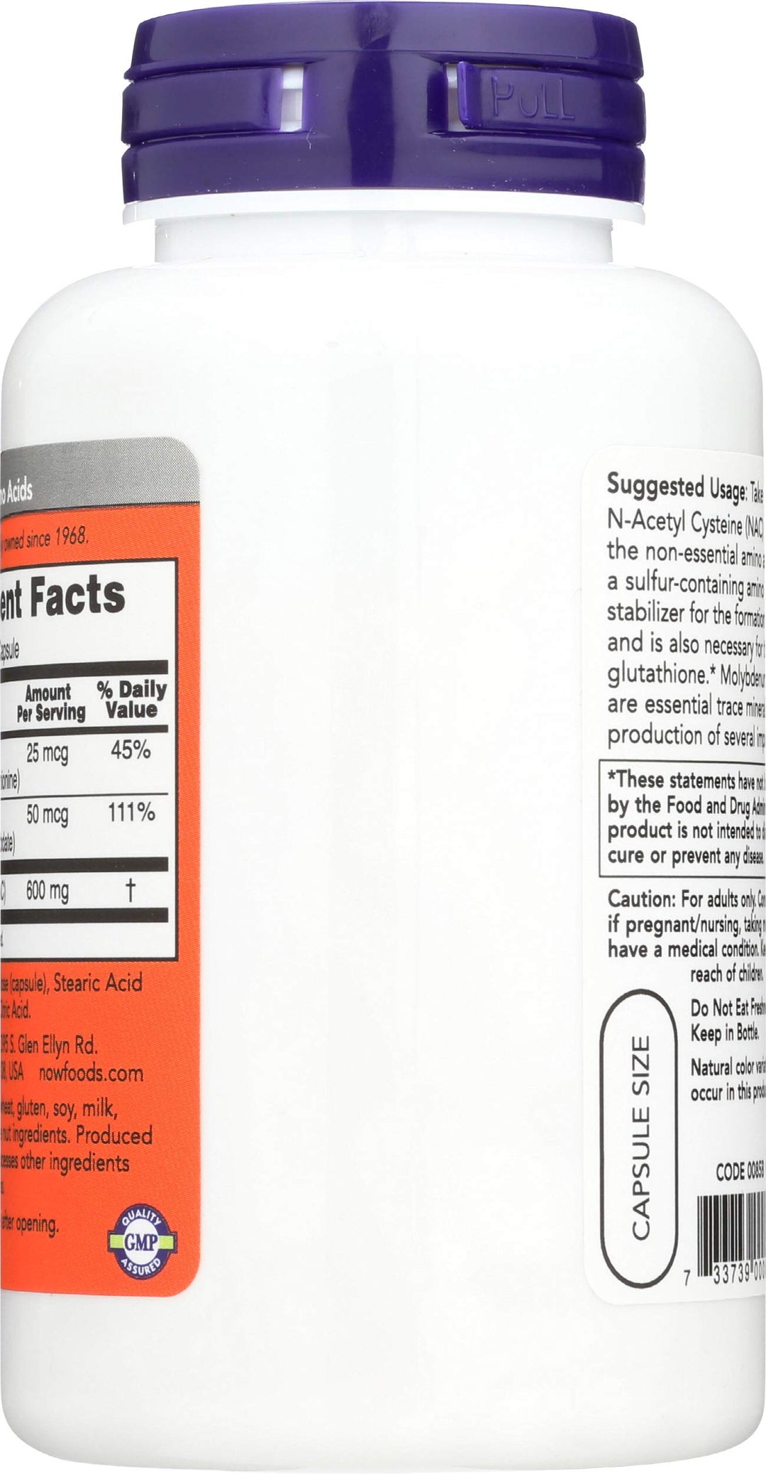 NOW NAC 600 mg, 100 Count