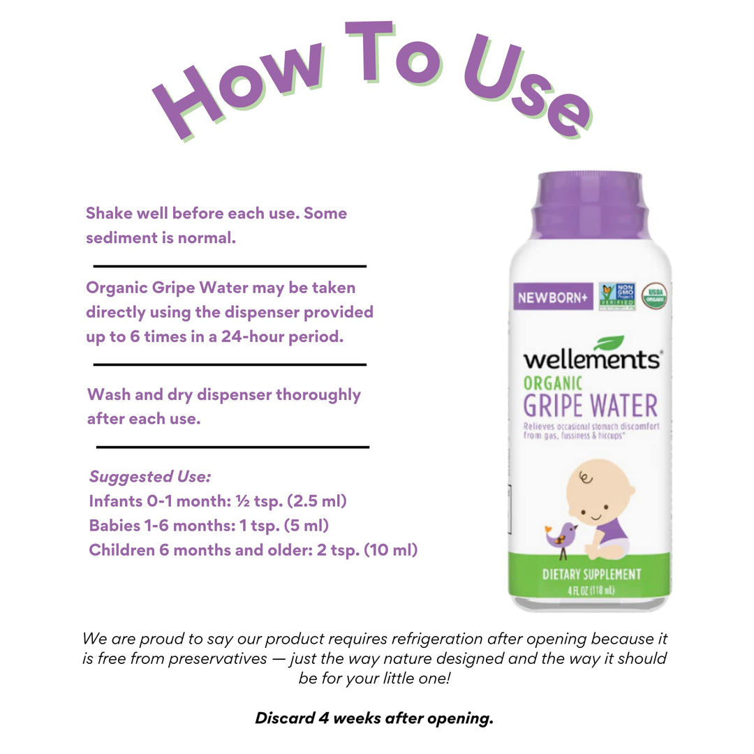 Wellements Gripe Water, 4 fl oz