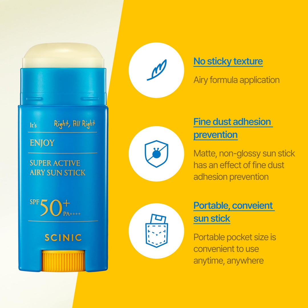 SCINIC Super Active Airy Sun Stick, 15 g
