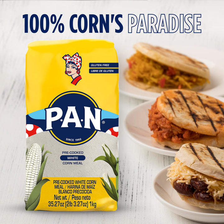 P.A.N. White Corn Meal, 2 lb 3.27 oz