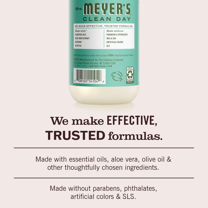 Mrs. MEYER'S Clean Day Hand Soap, Basil, 12.5 fl oz