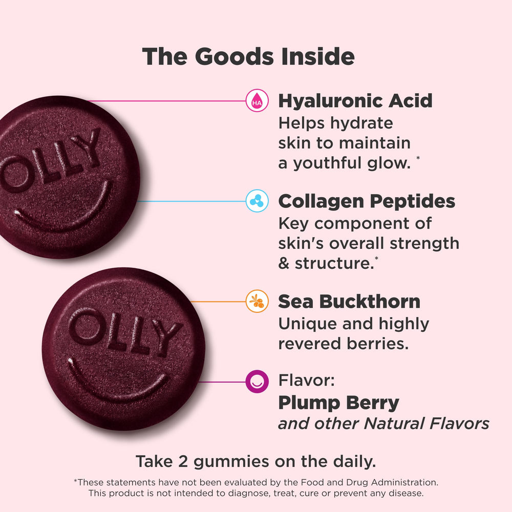 OLLY Glowing Skin Supplement, 50 Count