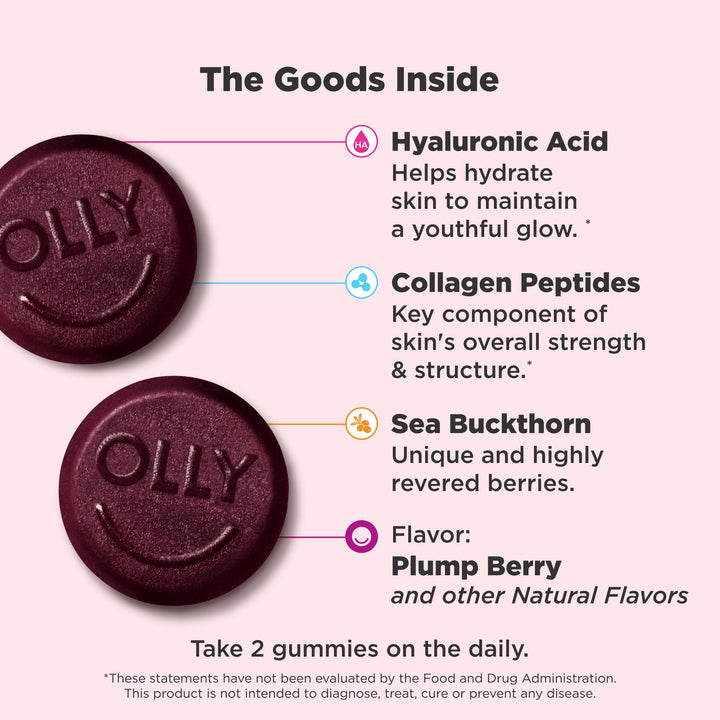 OLLY Glowing Skin Supplement, 50 Count