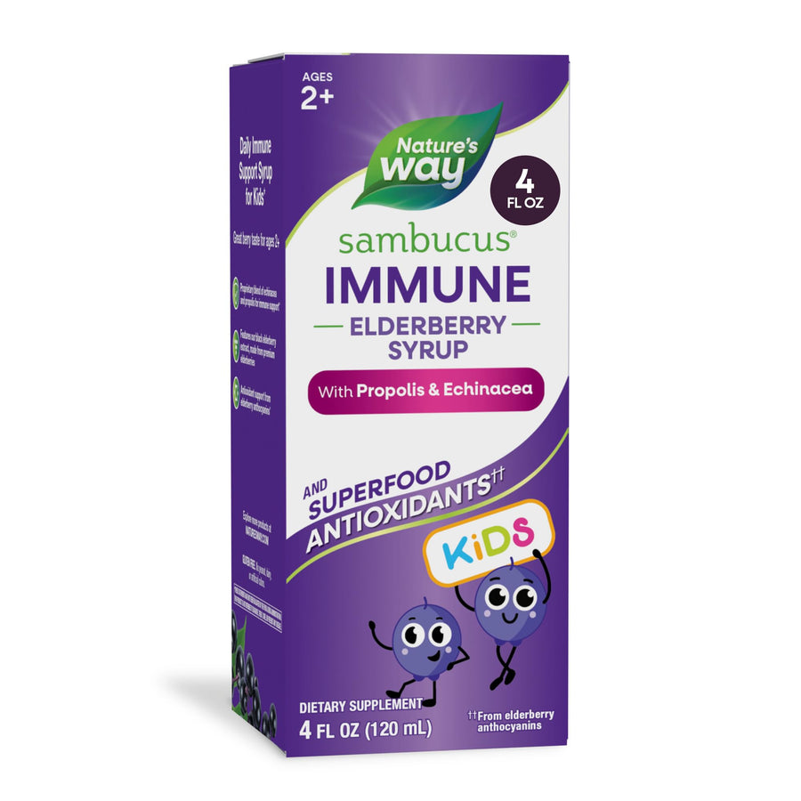 Nature's Way Sambucus Elderberry Syrup For Kids, Herbal Supplement