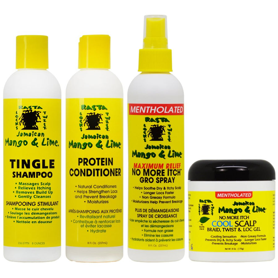 Jamaican Mango & Lime Cooling Scalp Care Set, Pack of 4