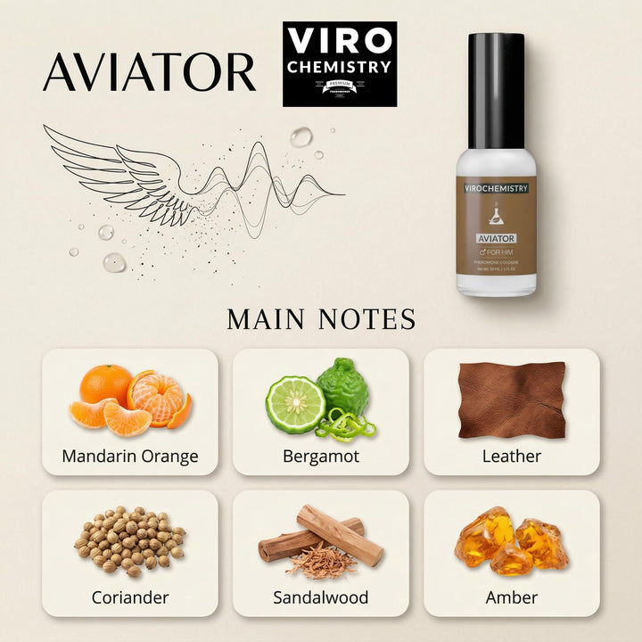 VIROCHEMISTRY Pheromone Cologne Spray, Aviator, 1 fl oz