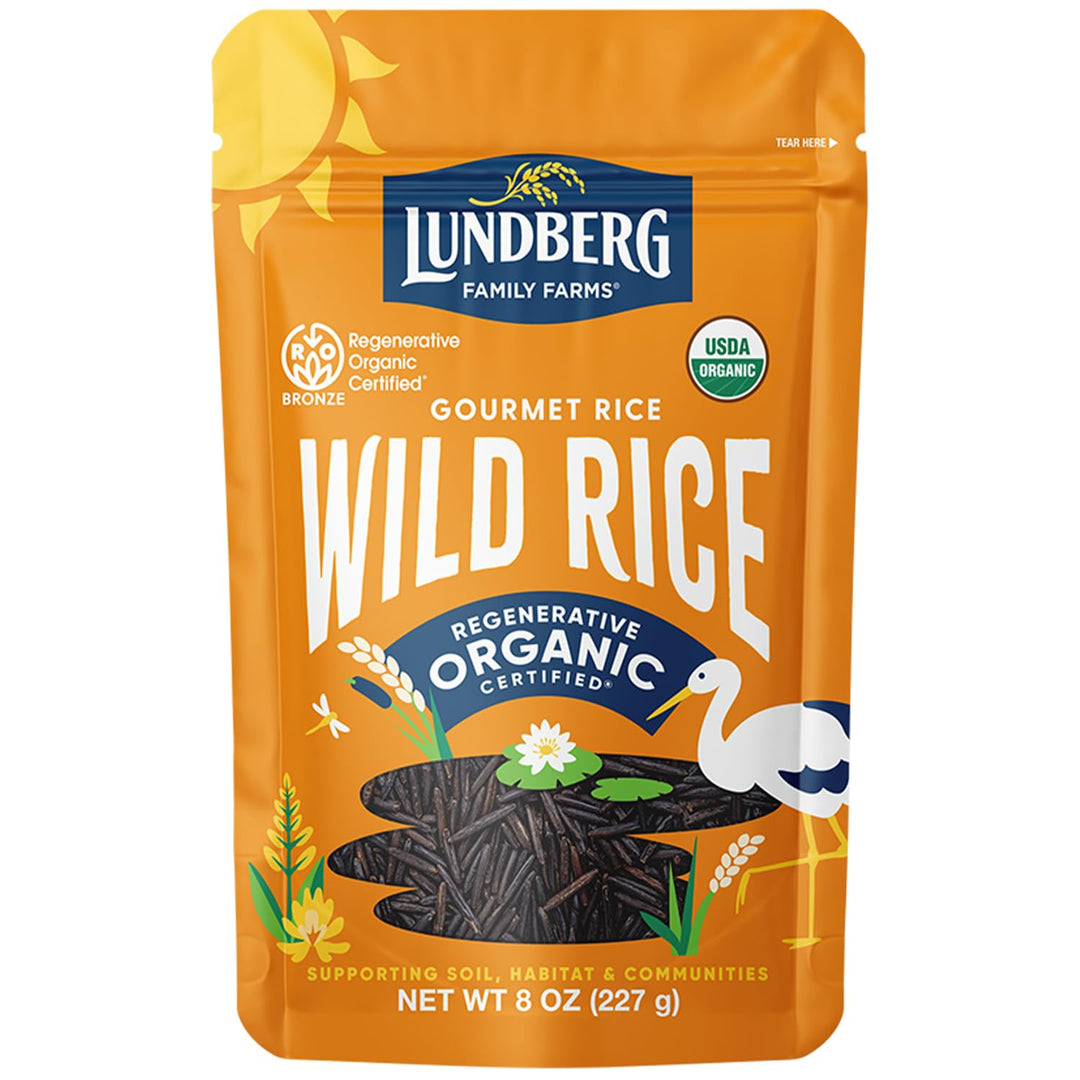 Lundberg Wild Rice, Regenerative Organic, 8 oz