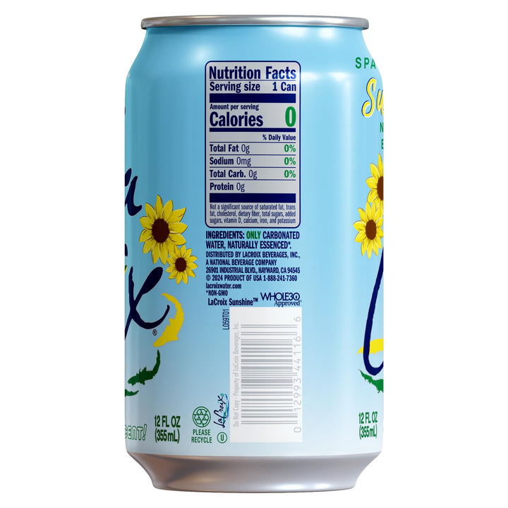La Croix Sparkling Water, Sunshine, 8 Count