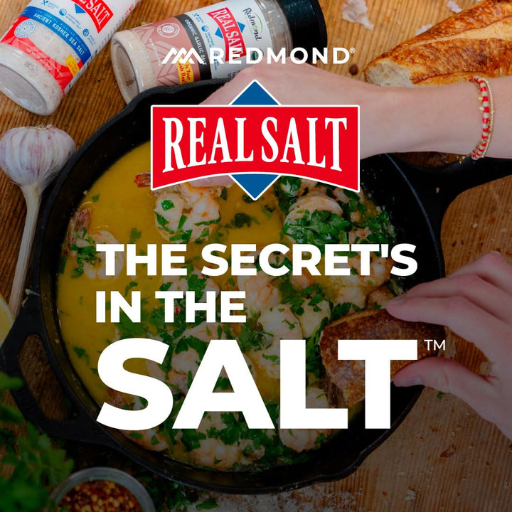 REDMOND Real Salt Sea Salt, Natural Unrefined Fine, 26 oz