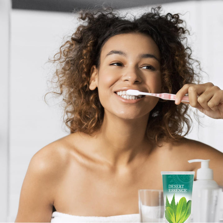 Desert Essence Toothpaste, Tea Tree Oil & Neem Wintergreen, 6.25 oz
