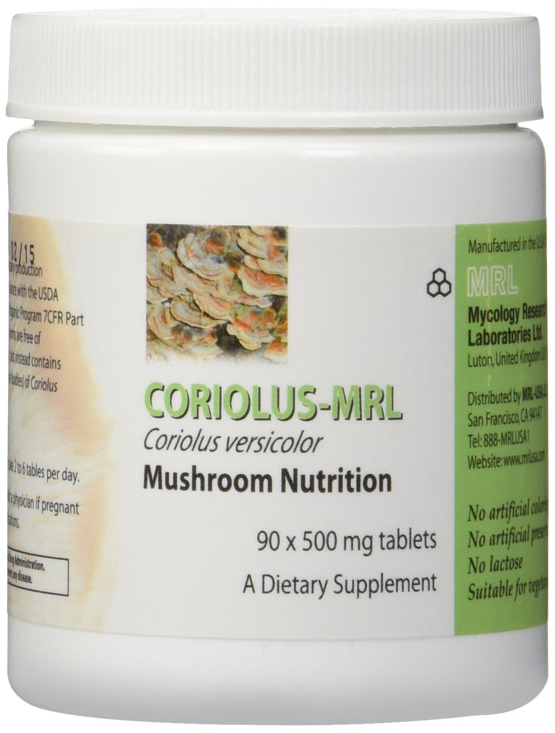 Mycology Research Labs Coriolus Versicolor, 500 mg, 90 Count