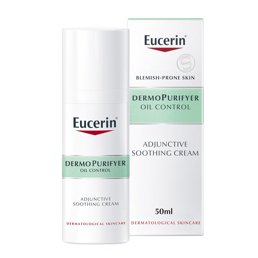 Eucerin DermoPurifyer Adjunctive Soothing Cream, SPF 30, 50 ml