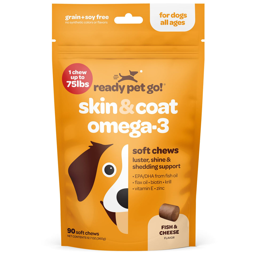 Ready Pet Go! Omega 3 Dog Supplement, 90 Count
