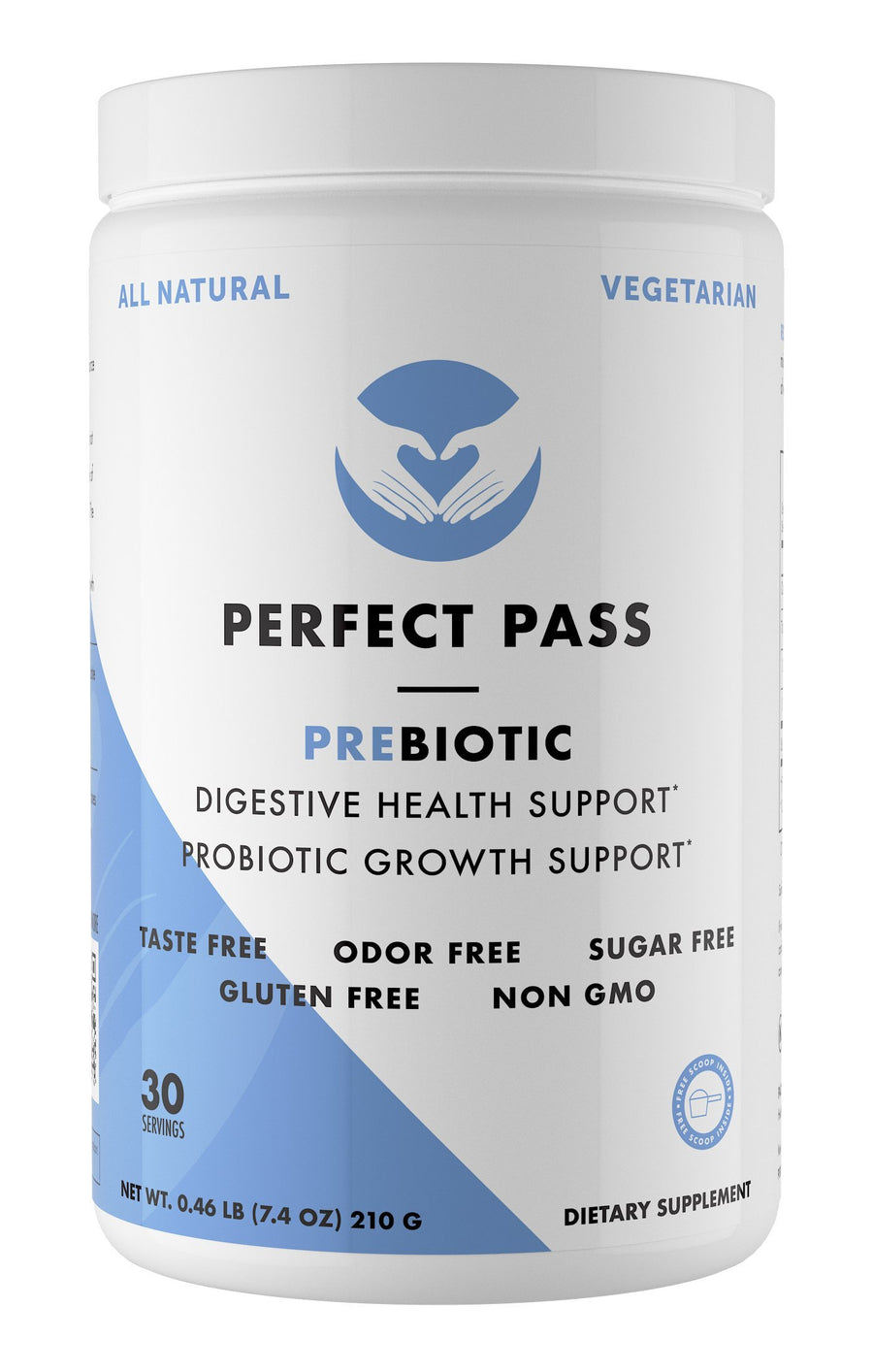 PERFECT PASS Prebiotic Partially Hydrolyzed Guar Gum Powder, 240 g