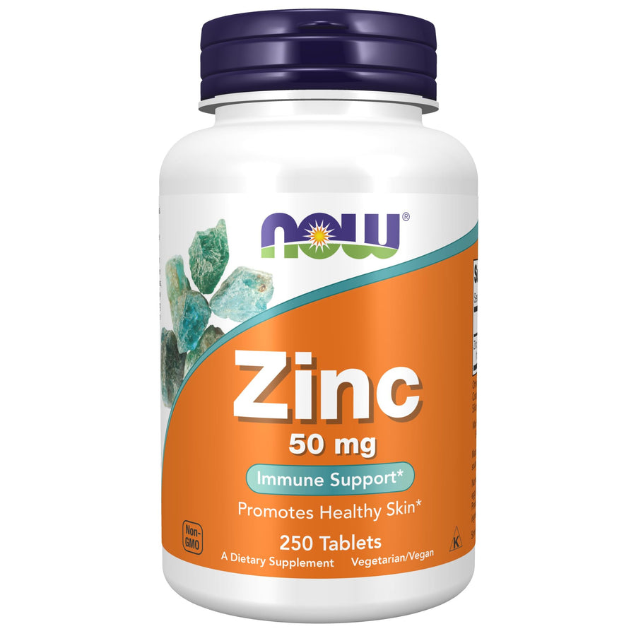 NOW Zinc Gluconate, 50 mg, 250 Count
