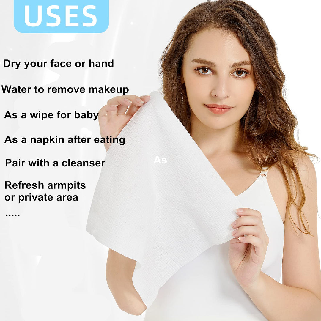 Atitifope Face Towels, 100 Count, Pack of 2