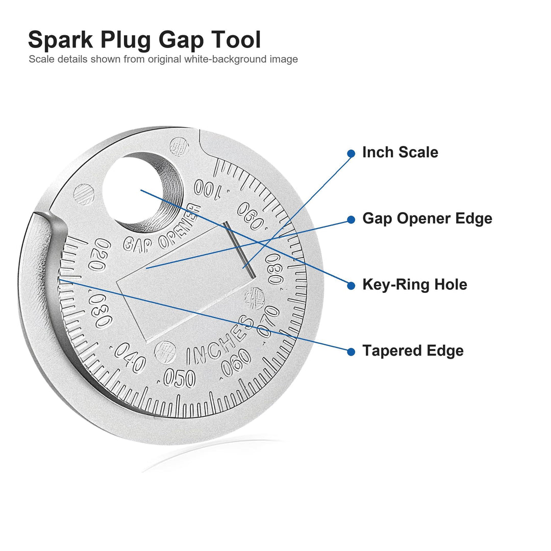 P1TOOLS Spark Plug Gap Gauge, 1 Count