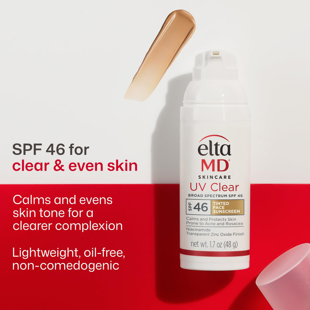EltaMD UV Clear Tinted Facial Sunscreen, SPF 46, 1.7 oz