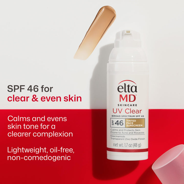 EltaMD UV Clear Tinted Facial Sunscreen, SPF 46, 1.7 oz