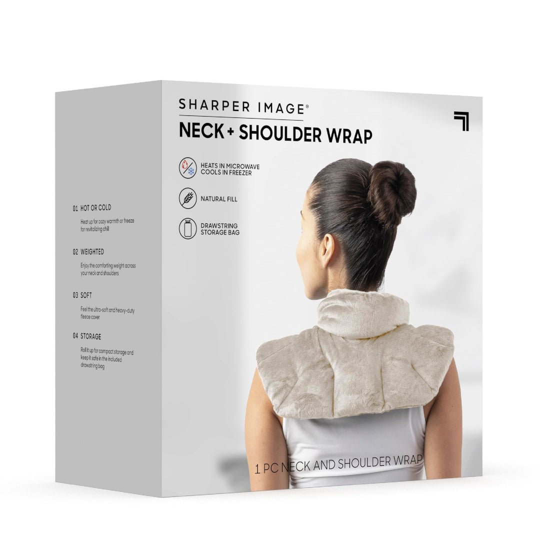 Sharper Image Heated Neck & Shoulder Wrap, Unscented