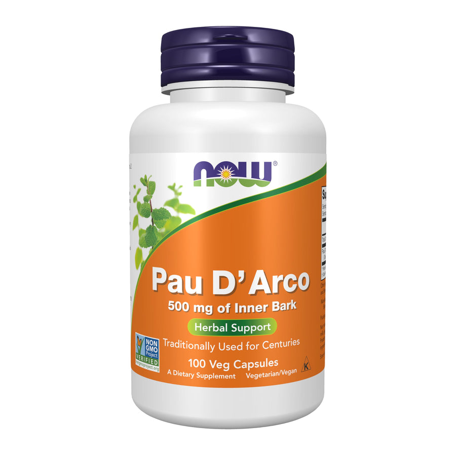 NOW Pau D'Arco, 500 mg, 100 Count