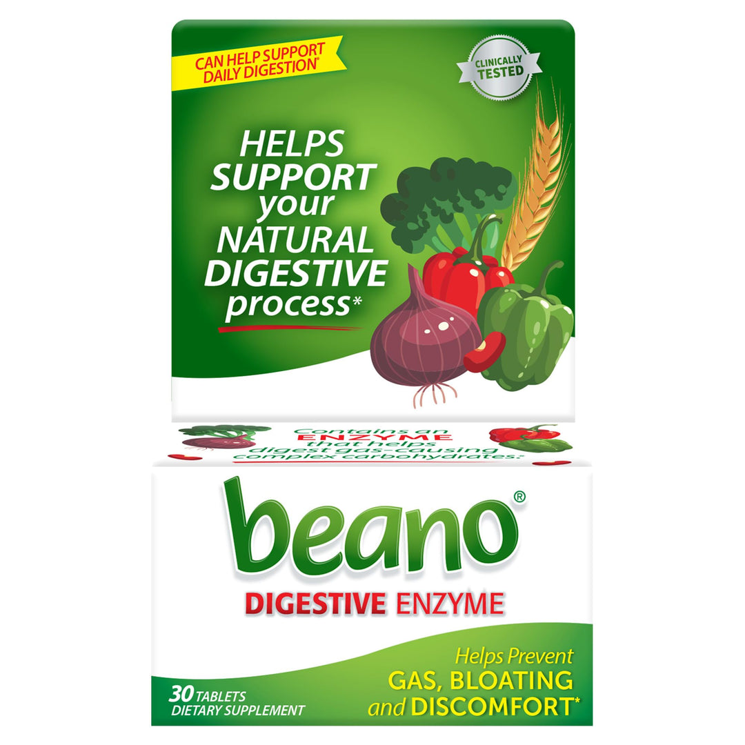 Beano Food Enzyme Dietary Supplement Tablets, 30 Count