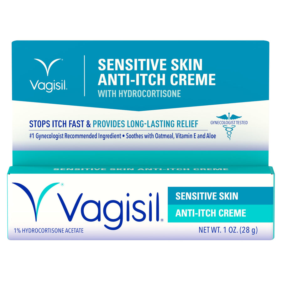 VAGISIL Maximum Strength Anti-Itch Creme, Sensitive Skin, 1 oz