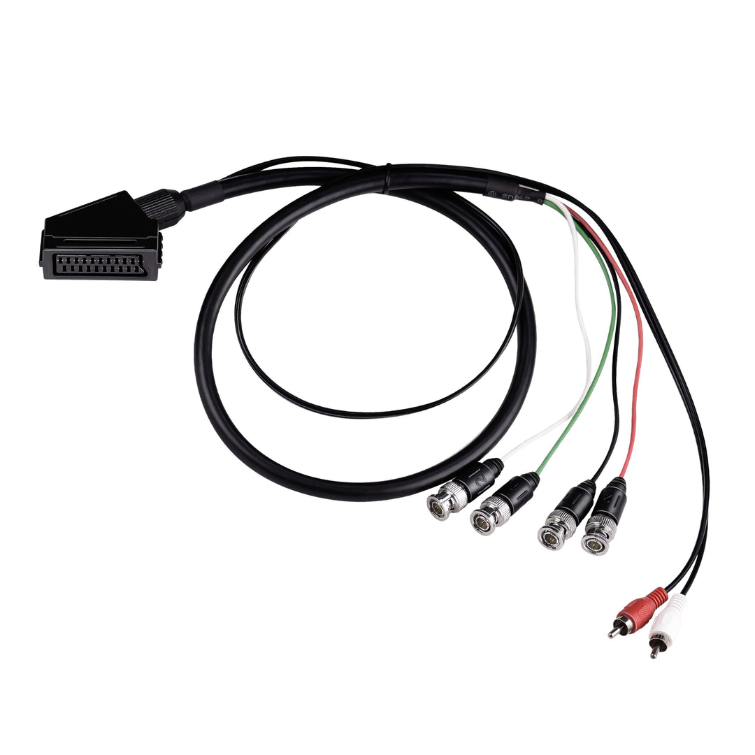 XTPTFABS Euro SCART to RGB BNC and RCA Adapter Cable